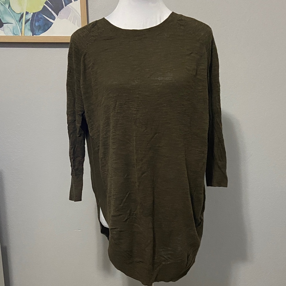 Express cross back tunic sweater